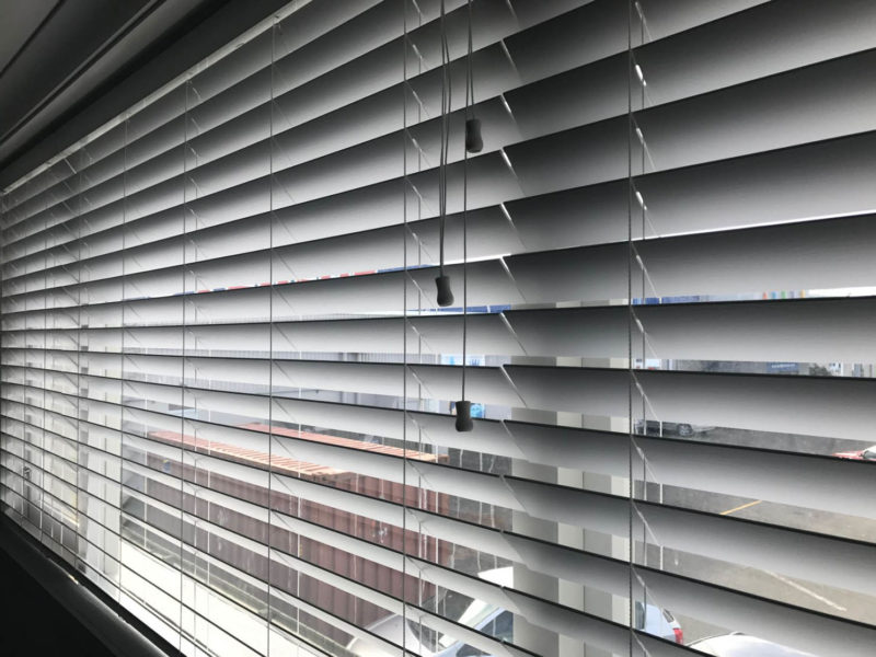 Shutter look Venetian Blinds in Kitchen - Blinds On Location - Bay Of Plenty Blinds