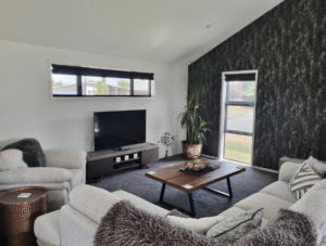 Te Aroha blinds dual thermal blockout blinds and sunscreen blinds in lounge blinds on location hamilton