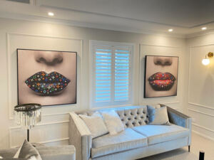 White Luxury PVC Shutters blinds on location hamilton